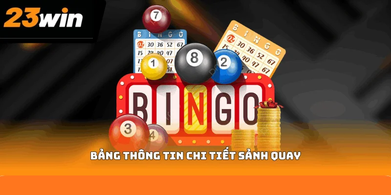Bảng thông tin chi tiết sảnh quay Bảng thông tin chi tiết sảnh quay