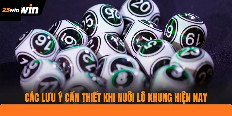 Các lưu ý cần thiết khi nuôi lô khung hiện nay Các lưu ý cần thiết khi nuôi lô khung hiện nay